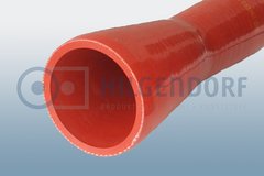 Exhaust adapter, mandrel built (red coloured)